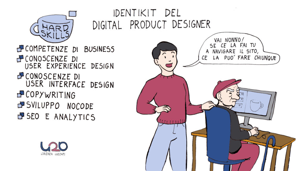 digital product designer infografica competenze